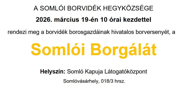 Somlói Borgála 2026